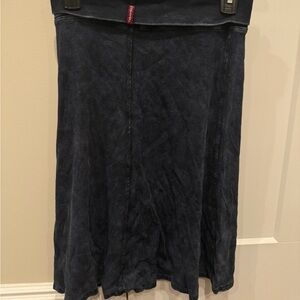 Hard Tail Blue  knee length A-Line Skirt for Work